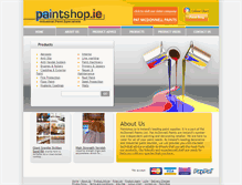 Tablet Screenshot of paintshop.ie